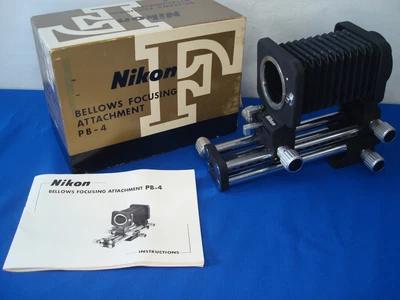 $129.99 • Buy Nikon F Bellows Focusing Attachment & Slide Copying Adapter PB-4- Japan