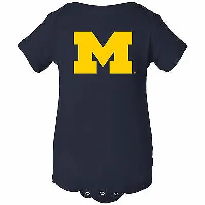 Michigan Wolverines Primary Logo Collegiate Infant Creeper Bodysuit • $23.99