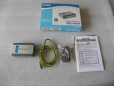 D-Link DSL-200 ADSL Modem Compact High Speed Internet Access With USB Cable Ok • $14.51