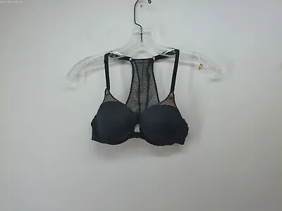 Victoria's Secret 32A Black Push Up Bra Sport Tee Racerback Underwire Sexy • $12.49