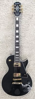Epiphone Les Paul Custom Electric Guitar Gold Hardware - Ebony • $799