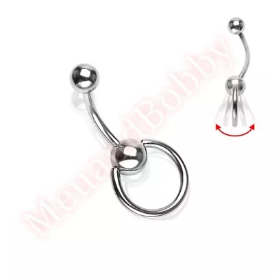 Slave Door Knocker Navel Belly Button Bar Ring Body Piercing Jewellery  • $3.50