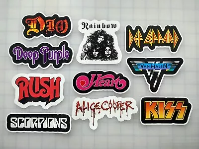 Metal / Hard Rock Vinyl Sticker Lot (10 Stickers) SET 2 • $12.99