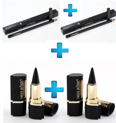 MAC EYE KOHL Eyeliner Pencil SMOLDER Black / MISS ROSE(USA Brand) Eyeliner Kajal • £22.84