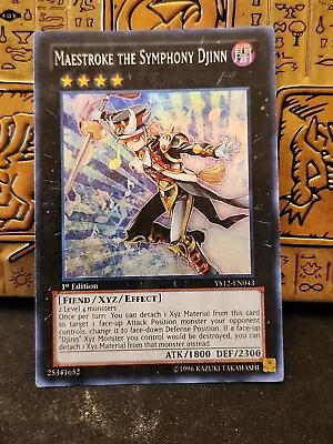 Yu-Gi-Oh! ⚡️Maestroke The Symphony ⚡️YS12-EN043 1st Edition Super Rare NM  • $2.49