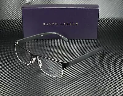 Ralph Lauren Polo PH1164 9038 Matte Black Rectangle Men's 56 Mm Eyeglasses • $70.47