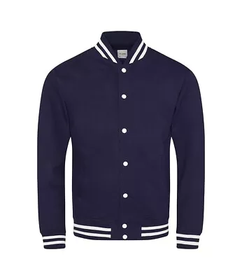 £7.99 • Buy New Mens AWDis College Jacket. Oxford Navy/White XL. T3548.