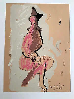 Marino Marini Limited Edition (500) Lithograph Titled: Sopresa Signed & Dated • $420