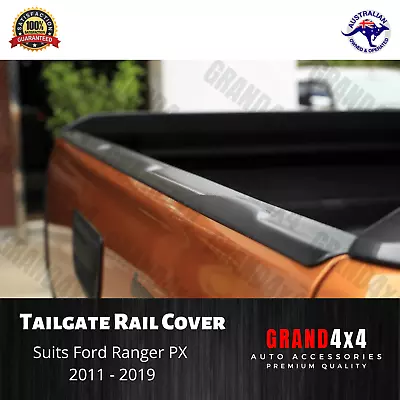 Tailgate Cover Cap Trim Rail Guard Matte Black For Ford Ranger PX 2011 - 2020 • $64.90