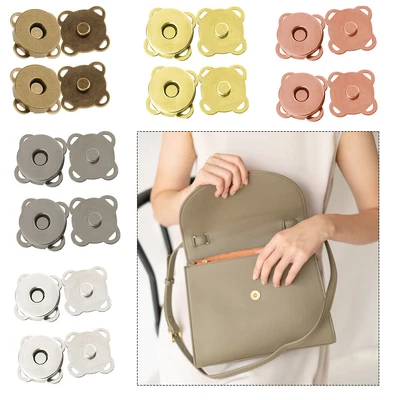 £2.79 • Buy Sew On Magnetic Buttons Strong Snap Fasteners Clasps Bags Purse Leather Handbag