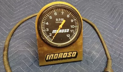 Moroso 12K RPM Tach Cable Drive W/ Gold Mounting Plate & 36  Cable Housing • $195