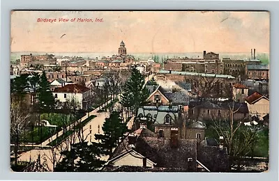 Marion IN-Indiana Aerial View Town Area C1909 Vintage Postcard • $7.99