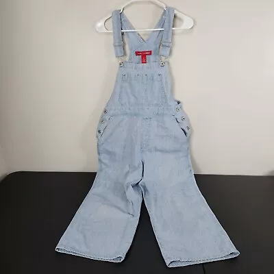 Gloria Vanderbilt Vintage Overalls Womens M Blue Pinstripe Denim Cotton 90s • $34.88