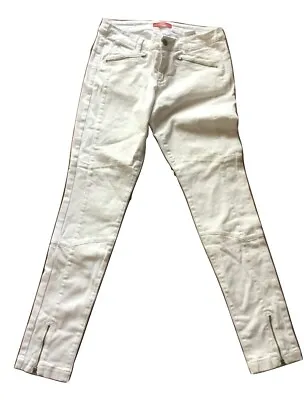 Jeans Women's S.Oliver Trousers Zip Slim No Shorts White Size 28 • $22.37