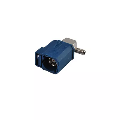 10-Pack Fakra C Female Right Angle Blue Crimp Connector For RG174 RG316 Cable • £24.96