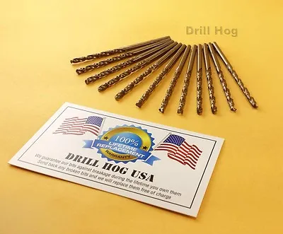 Drill Hog® 1/8 Cobalt Drill Bit M42 1/8 Drill Bit Twist 12Pk Lifetime Warranty   • $18.99