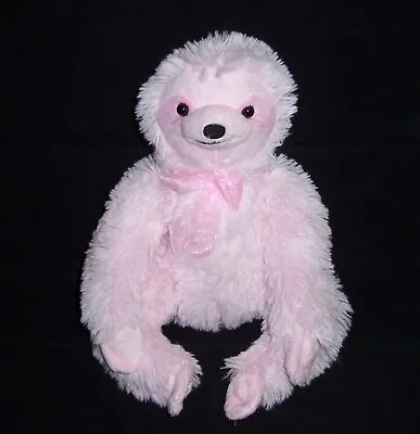 16  Inter American Pink Sloth Bow Plush Stuffed Animal Lovey Toy  • $22.95