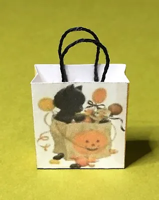 $2 • Buy Miniature Halloween Bag - Black Cat In Halloween Bag