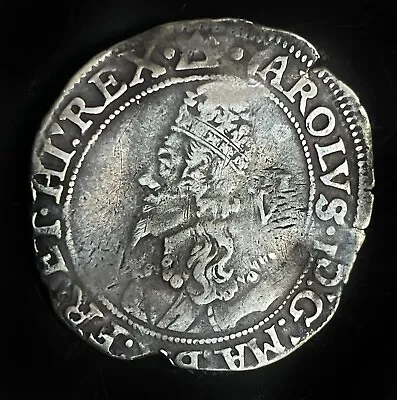 £190 • Buy Charles I Hammered Silver Sixpence. MM Triangle S2817
