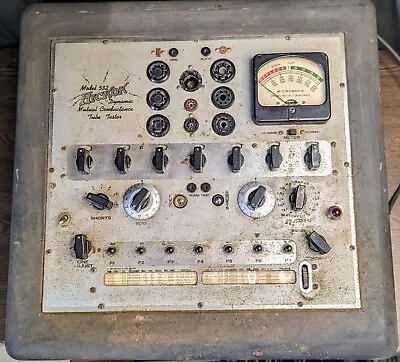 Hickok Model 532 Dynamic Mutual Conductance Tube Tester - Turns On - Untested • $199.99