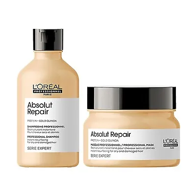 L'Oréal Professionnel Absolut Repair Shampoo With Protein And Gold Quinoa 300ml • £59.99
