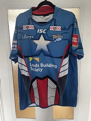 £25 • Buy *Rare* 2017 Leeds Rhinos Captain America Magic Weekend Shirt - Size XL 