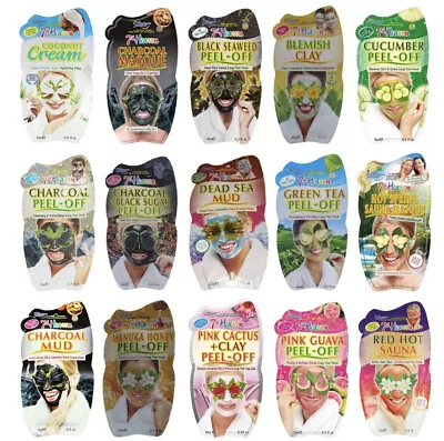 7th Heaven Face Mask Mud Peel-Off For All Skin Types Variety Packs Pore Clay • £1.99