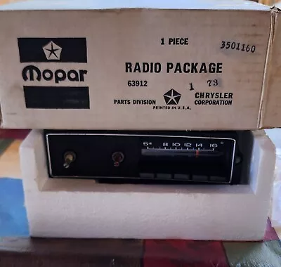 NOS Mopar 1973 Dodge Polara Plymouth Fury Am Radio Working Condition • $210