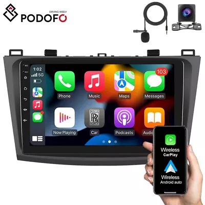 For Mazda 3 2010-2013 BL Android 13 CarPlay Stereo GPS Radio Head Unit + Camera • $189.99