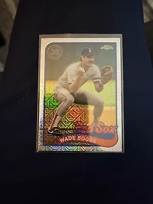 2024 Topps Series 1 Wade Boggs 1989 Chrome Silver Pack Mojo #T89C-36 - Red Sox • $2