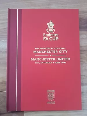 FA CUP FINAL 2023 HARDBACK PROGRAMME - Manchester United V Manchester City VIP • £144.99