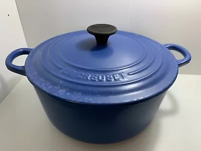 Le Creuset Blue Casserole Pan Used 23cm • £54