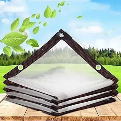 3 Sizes Of Heavy Duty Tarpaulin Waterproof Cover Tarp Ground Camping Sheet • £5.89