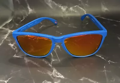 Oakley Frogskin Primary Blue With Prizm Ruby Lenses 35 Anniversary Edition New  • $150