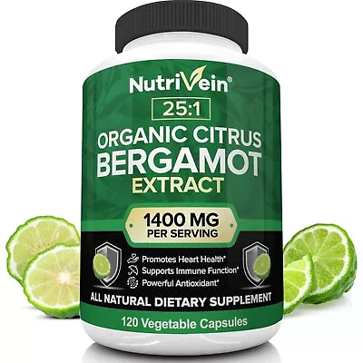 Nutrivein Organic Citrus Bergamot 25:1 Bergamia Extract 1400 Mg • $21.99