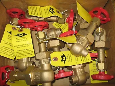 10)  Milwaukee 1/2  Sweat Solder Bronze Gate Valves 300 WOG Class 150 Fig.1169 • $124