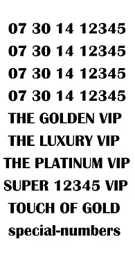 Gold Luxury Vip Platinum Rare 12345 Business Mobile Number - 12345 Platinum Vip • £69.99