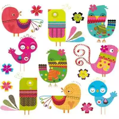 £2.45 • Buy Cartoon Birds On 1 Sheet Iron On T Shirt Transfer A5