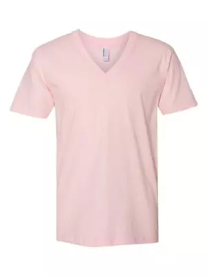 American Apparel Unisex Size XXS-L XL XXL  V Neck 100% Cotton Tee T-shirt 2456 • $14.95