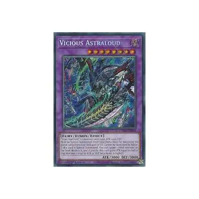 £9.95 • Buy CYAC-EN036 Vicious Astraloud : Secret Rare : Secret Rare Card : 1st Ed : YuGiOh