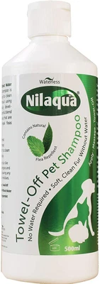 £11.24 • Buy Nilaqua Waterless Towel-Off Pet Shampoo Peppermint With Flea Repellent 500ml
