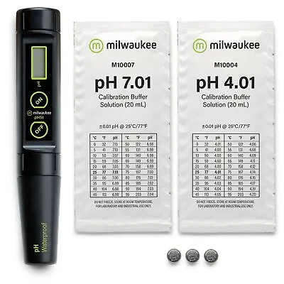 £38.50 • Buy Milwaukee Digital PH Meter Tester Pen Waterproof Electric Accurate Soil Water UK