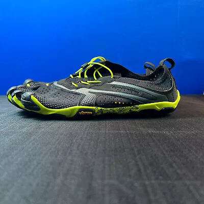 Vibram FiveFingers V-Run Running Training Shoes Black & Yellow Men’s 11.5-12 • $75