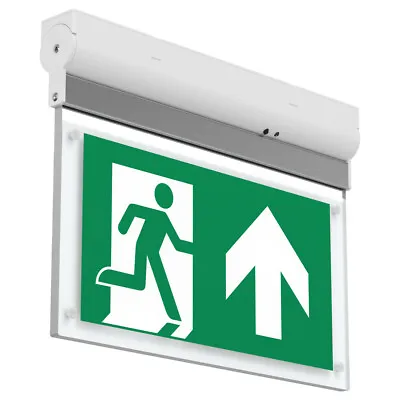 Emergency 3hr LED Maintained Fire Exit Surface Wall Ceiling Sign Over Door Light • £29.99