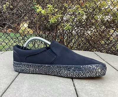 VANS Womens 7.5 Asher Black Glitter Canvas Slip-On Sneaker Ortholite Confetti • $30