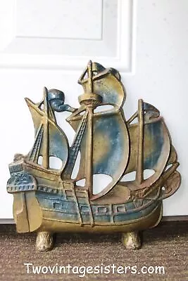 Vintage Titus Foundry Cast Iron Ship Coldwater Mich. No. 200 • $43.99