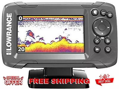 Fish Finder Wide Angle Sonar Boat Outdoor Fishing Depth Transducer Basic No GPS • $133.44