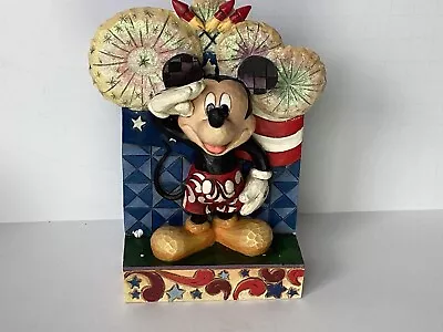 Jim Shore Disney Mickey Mouse Patriotic We Salute You Figure • $30