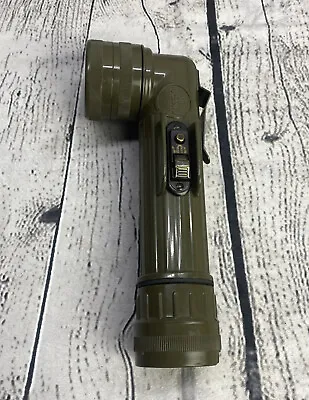 Vintage Fulton MX-991/U Green Right Angle Flashlight Military ALICE Army Torch • $10
