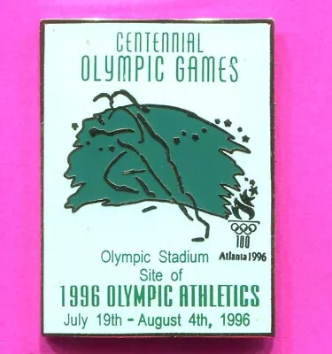 1996 Olympic Pin Olympic Stadium Venue Pin Track And Field July 19th-aug 4 1996 • $6.99